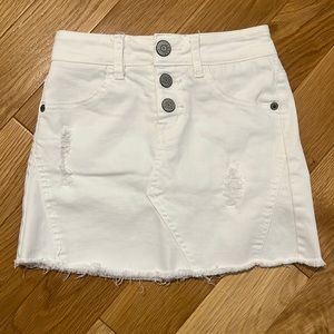 Justice jeans skirt